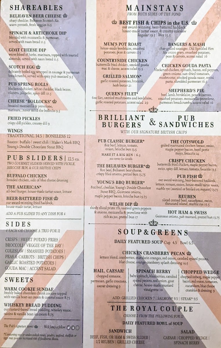 Menu The Pub - Rookwood-4