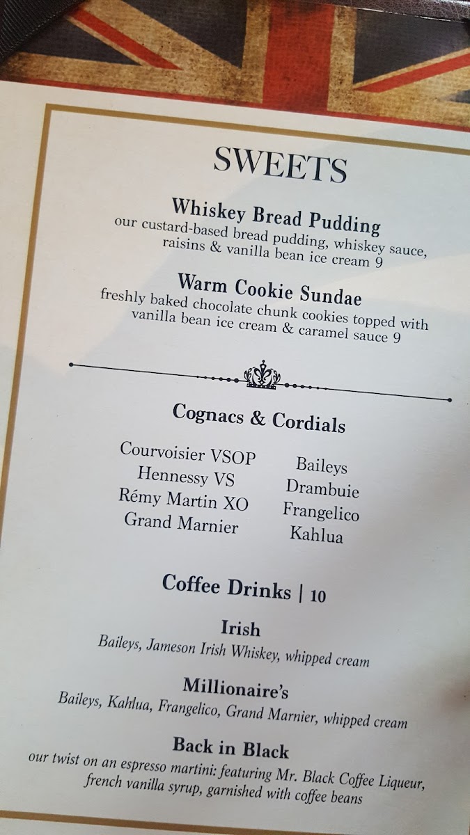 Menu The Pub - Rookwood-5